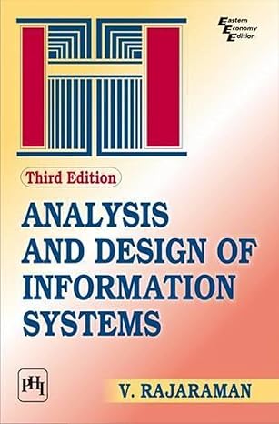 ANALYSIS & DESIGN OF INFORMATION SYSTEM