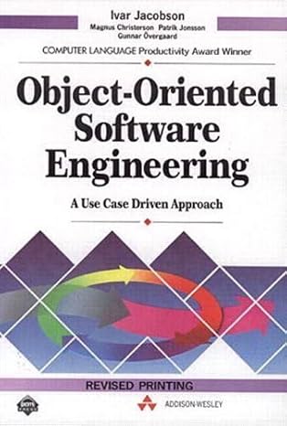 Object Oriented Software Engineering by Ivar Jacobson