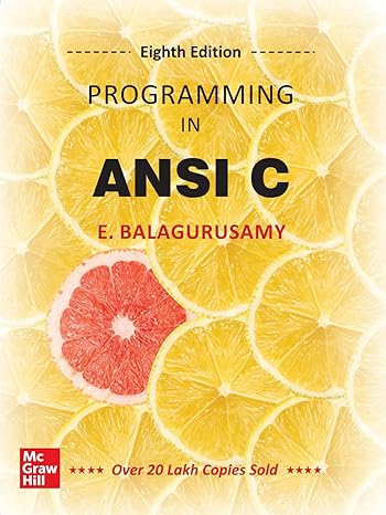 Programming In Ansi C