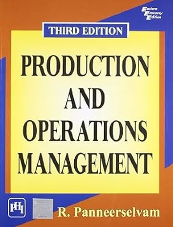 Production and Operations Management by Panneerselvam