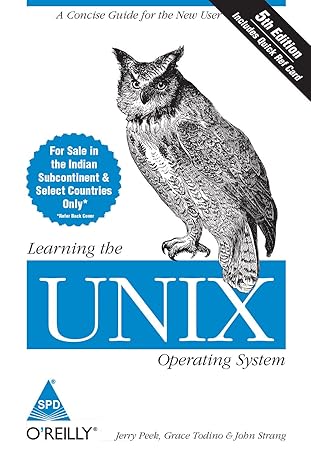 Learning the UNIX Operating System