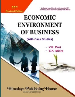 Economic Environment of Business by Misra & Puri