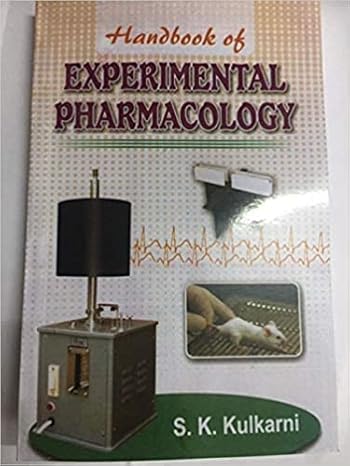 HANDBOOK OF EXPERIMENTAL PHARMACOLOGY by Sk Kulkarni