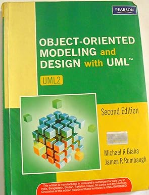Object Oriented Modeling and Design with UML by RUMBAUGH / BLAHA